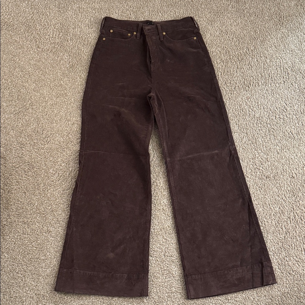 J. Crew Brown Wide Leg Pants